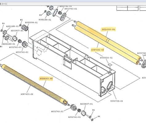 CHINA AA074137 A087423 B024363 A078885 A081790 Noritsu QSS29 32 rodillo esponjoso de 34 75 3701 Minilab proveedor