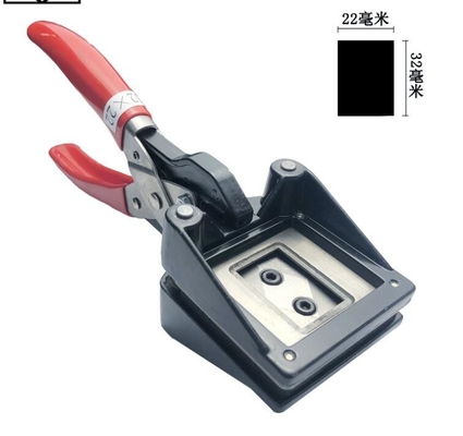 CHINA Licencia modificada para requisitos particulares de la tarjeta de la identificación del cortador de la foto de la mano poder del manual de 22m m x de 32m m proveedor