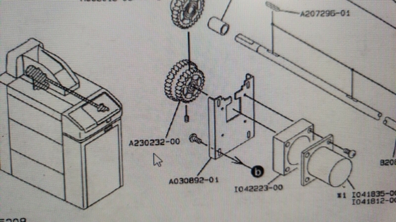 Procesador de la película de Noritsu 60 centro dual V30 Minilab del metal de Gear del conductor del ENGRANAJE A230232 de los HERZIOS proveedor