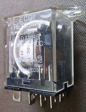 BOBINA 24 VDC NORITSU MINILAB DE LA RETRANSMISIÓN RLY2343F DPDT 10AMPS DE ECG proveedor